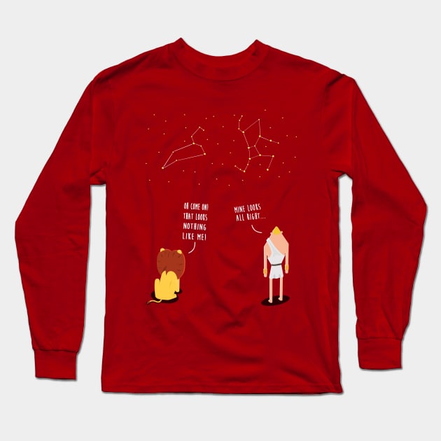 Awkward Constellations Long Sleeve T-Shirt by julianarnold